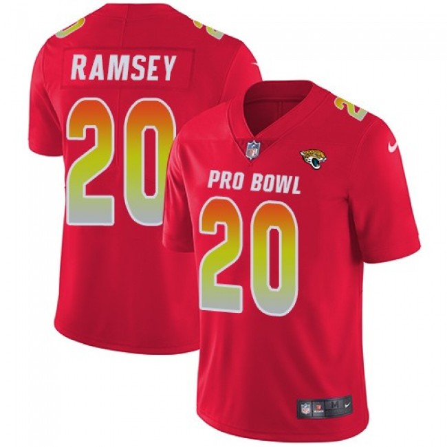 Jacksonville Jaguars #20 Jalen Los Angeles Ramsey Red Youth Stitched NFL Limited AFC 2018 Pro Bowl Jersey