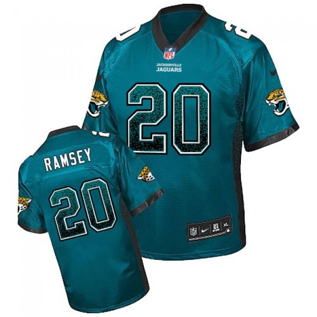 Nike Jaguars #20 Jalen Ramsey Teal Green Alternate Men's Stitched NFL Elite Drift Fashion Jersey