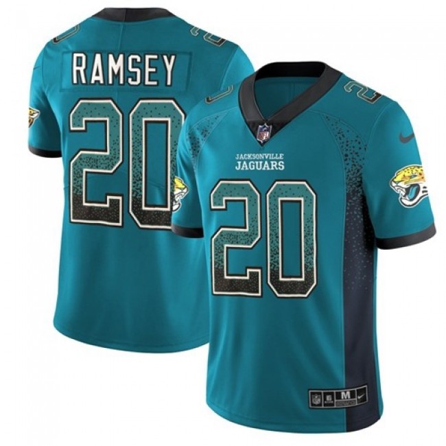 Nike Jaguars #20 Jalen Ramsey Teal Green Alternate Men's Stitched NFL Limited Rush Drift Fashion Jersey