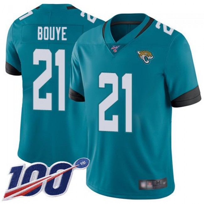 Nike Jaguars #21 A.J. Bouye Teal Green Alternate Men's Stitched NFL 100th Season Vapor Limited Jersey