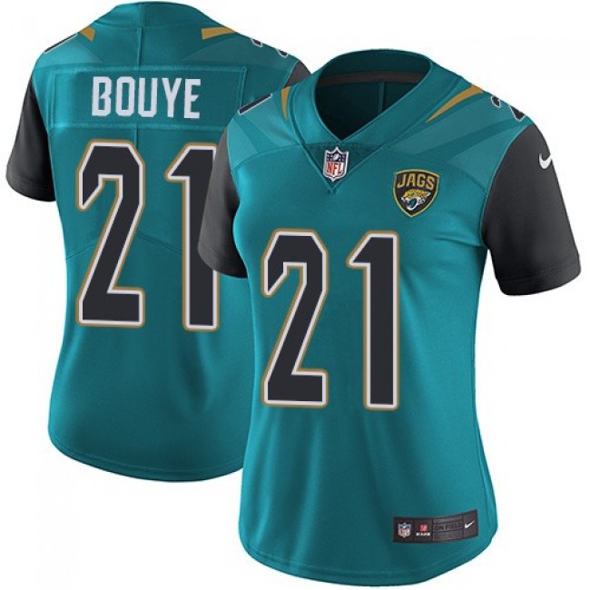 Women's Jaguars #21 AJ Bouye Teal Green Team Color Stitched NFL Vapor Untouchable Limited Jersey
