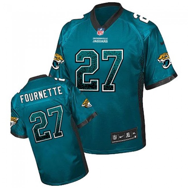 Nike Jaguars #27 Leonard Fournette Teal Green Alternate Men's Stitched NFL Elite Drift Fashion Jersey