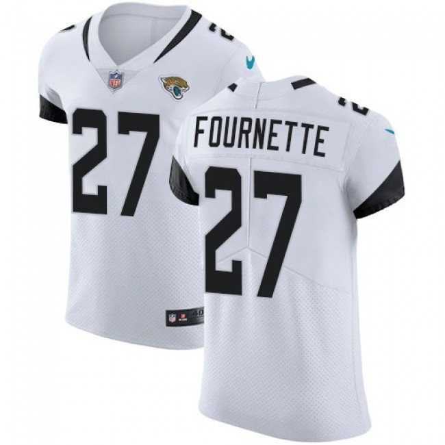Nike Jaguars #27 Leonard Fournette White Men's Stitched NFL Vapor Untouchable Elite Jersey