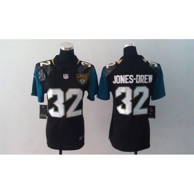 Women's Jaguars #32 Maurice Jones-Drew Black Alternate Stitched NFL Elite Jersey