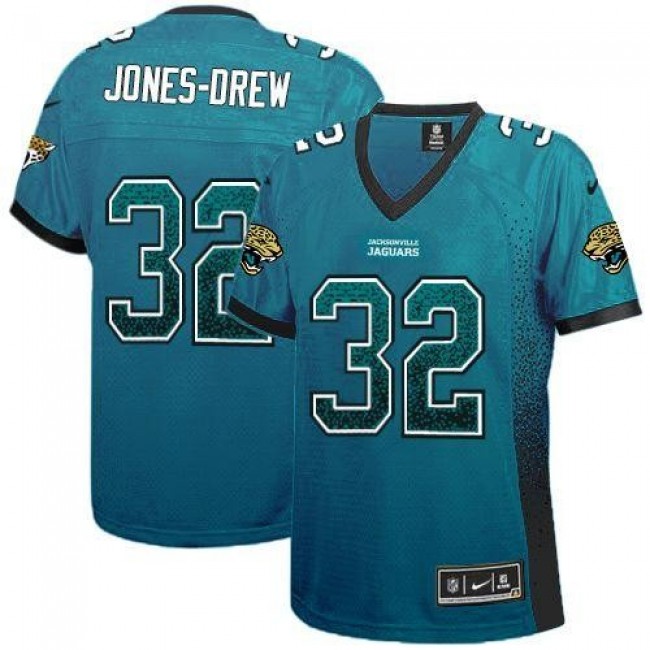 Women's Jaguars #32 Maurice Jones-Drew Teal Green Team Color Stitched NFL Elite Drift Jersey