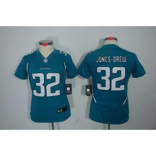 Women's Jaguars #32 Maurice Jones-Drew Teal Green Team Color Stitched NFL Limited Jersey