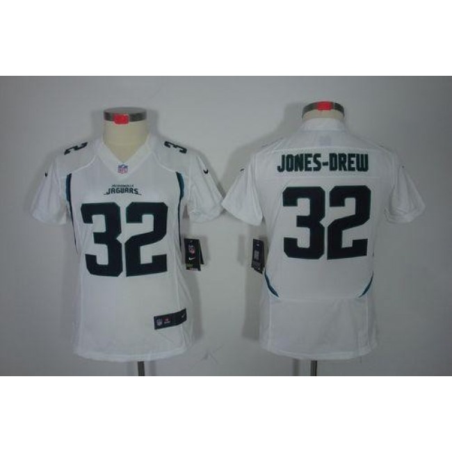 Women's Jaguars #32 Maurice Jones-Drew White Stitched NFL Limited Jersey