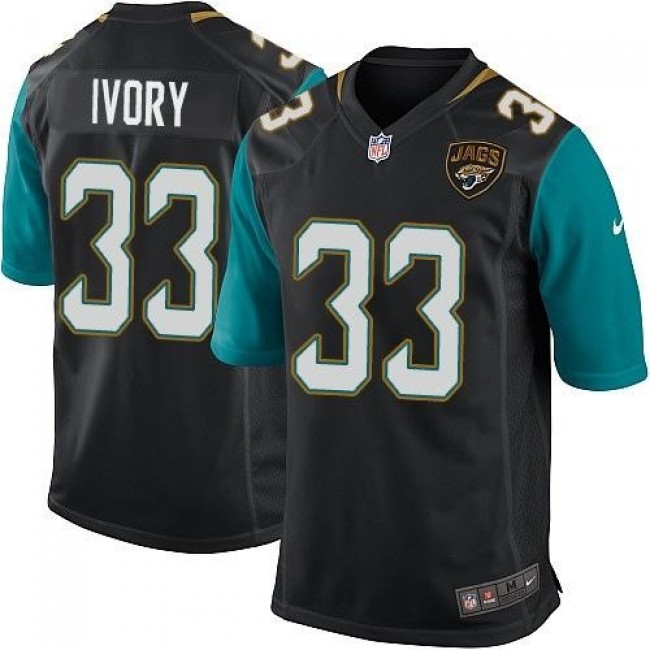 Jacksonville Jaguars #33 Chris Ivory Black Alternate Youth Stitched NFL Elite Jersey