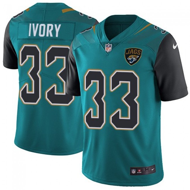 Jacksonville Jaguars #33 Chris Ivory Teal Green Team Color Youth Stitched NFL Vapor Untouchable Limited Jersey