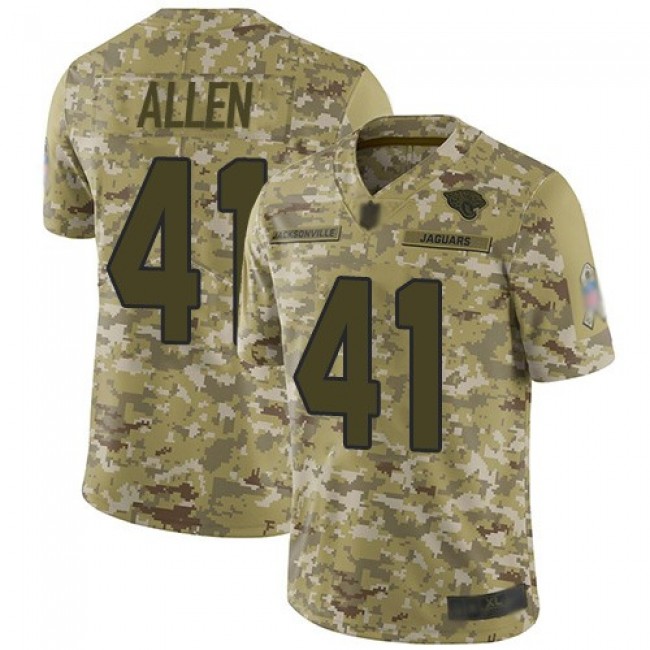 Nike Jaguars #41 Josh Allen Camo Men's Stitched NFL Limited 2018 Salute To Service Jersey