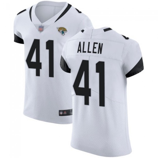 Nike Jaguars #41 Josh Allen White Men's Stitched NFL Vapor Untouchable Elite Jersey