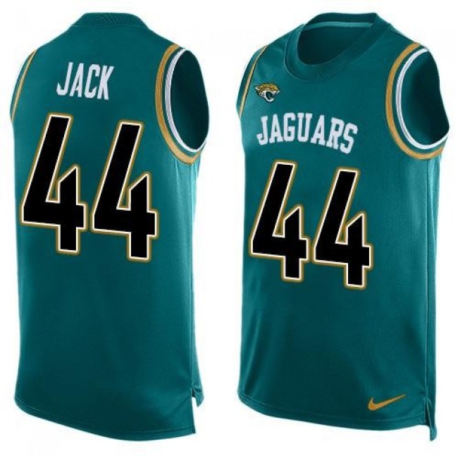 Nike Jaguars #44 Myles Jack Teal Green Alternate Men's Stitched NFL Limited Tank Top Jersey