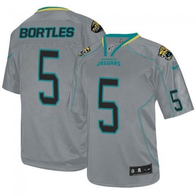 Jacksonville Jaguars #5 Blake Bortles Lights Out Grey Youth Stitched NFL Elite Jersey