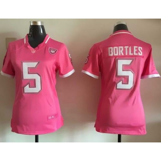 Women's Jaguars #5 Blake Bortles Pink Stitched NFL Elite Bubble Gum Jersey