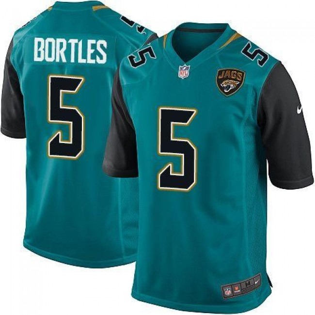 Jacksonville Jaguars #5 Blake Bortles Teal Green Team Color Youth Stitched NFL Elite Jersey