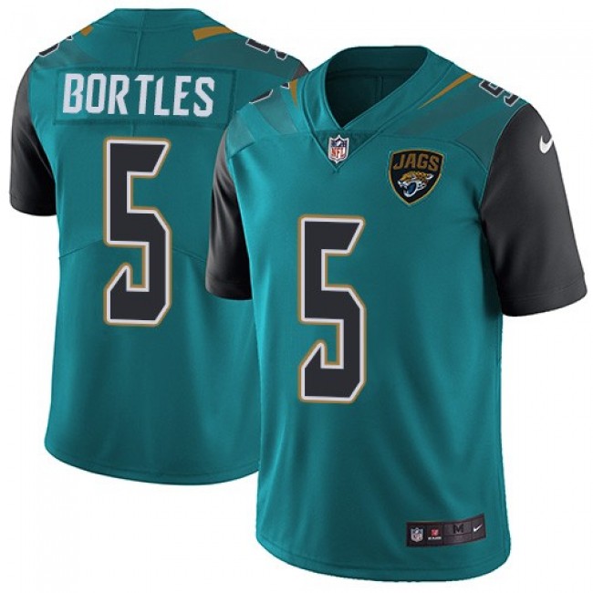 Jacksonville Jaguars #5 Blake Bortles Teal Green Team Color Youth Stitched NFL Vapor Untouchable Limited Jersey