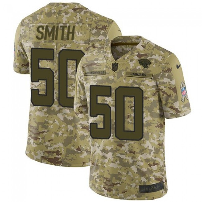 Nike Jaguars #50 Telvin Smith Camo Men's Stitched NFL Limited 2018 Salute To Service Jersey