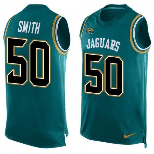 Nike Jaguars #50 Telvin Smith Teal Green Alternate Men's Stitched NFL Limited Tank Top Jersey