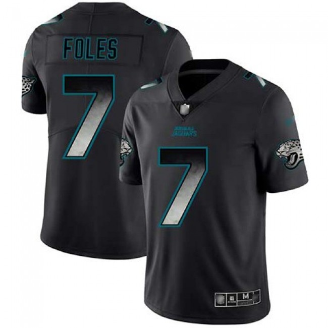 Nike Jaguars #7 Nick Foles Black Men's Stitched NFL Vapor Untouchable Limited Smoke Fashion Jersey