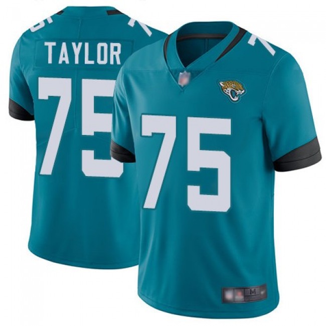 Nike Jaguars #75 Jawaan Taylor Teal Green Alternate Men's Stitched NFL Vapor Untouchable Limited Jersey