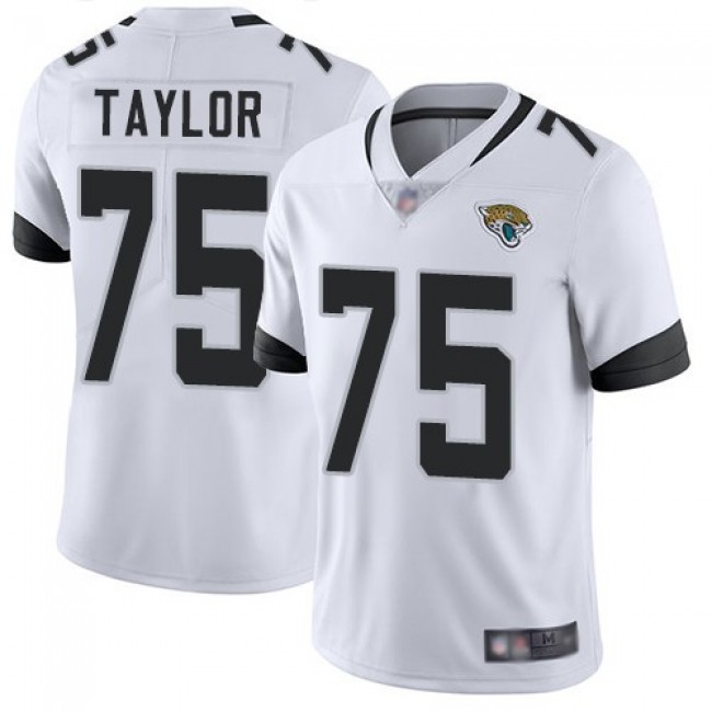 Nike Jaguars #75 Jawaan Taylor White Men's Stitched NFL Vapor Untouchable Limited Jersey