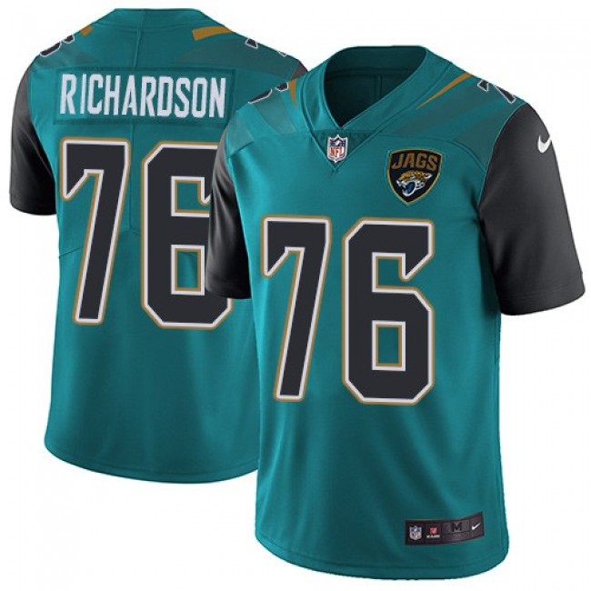Nike Jaguars #76 Will Richardson Teal Green Alternate Men's Stitched NFL Vapor Untouchable Limited Jersey