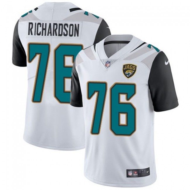 Nike Jaguars #76 Will Richardson White Men's Stitched NFL Vapor Untouchable Limited Jersey