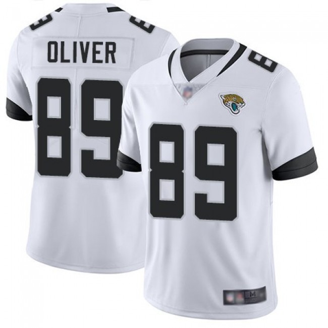 Nike Jaguars #89 Josh Oliver White Men's Stitched NFL Vapor Untouchable Limited Jersey
