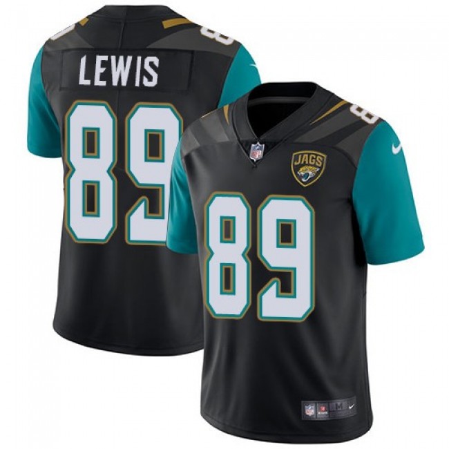 Jacksonville Jaguars #89 Marcedes Lewis Black Alternate Youth Stitched NFL Vapor Untouchable Limited Jersey