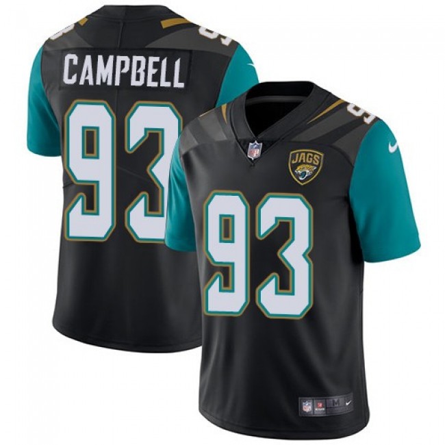 Jacksonville Jaguars #93 Calais Campbell Black Alternate Youth Stitched NFL Vapor Untouchable Limited Jersey