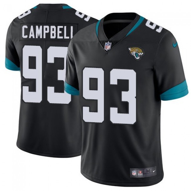 Nike Jaguars #93 Calais Campbell Black Team Color Men's Stitched NFL Vapor Untouchable Limited Jersey