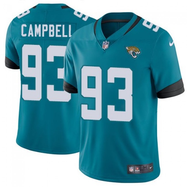 Nike Jaguars #93 Calais Campbell Teal Green Alternate Men's Stitched NFL Vapor Untouchable Limited Jersey