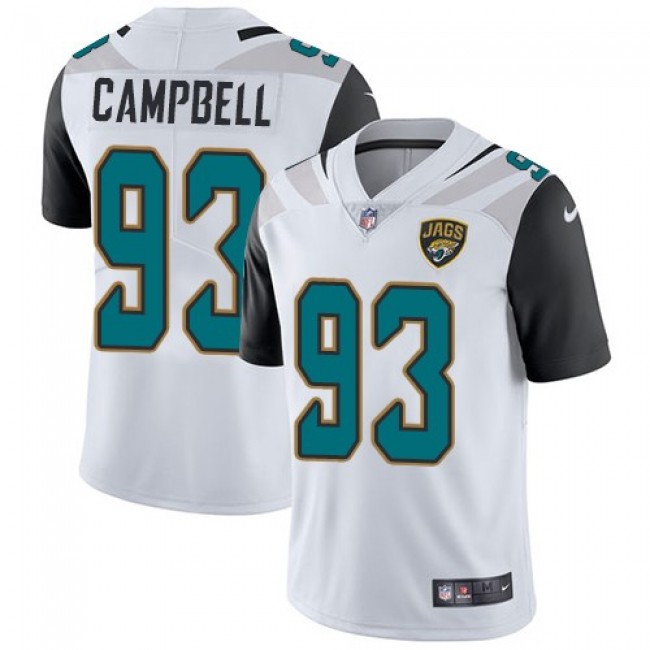 Jacksonville Jaguars #93 Calais Campbell White Youth Stitched NFL Vapor Untouchable Limited Jersey