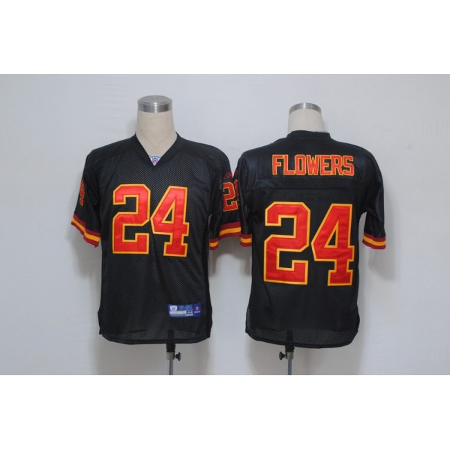 Chiefs #24 Brandon Flowers Black Stitched NFL Jersey
