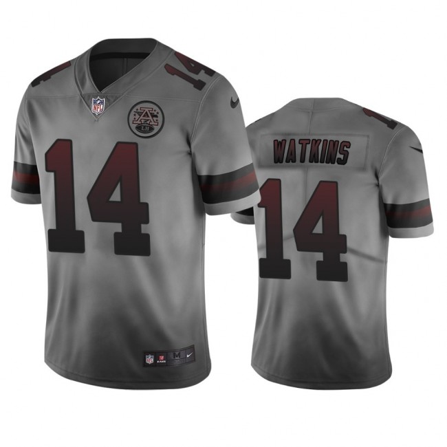 Kansas City Chiefs #14 Sammy Watkins Smoky Men's Nike Vapor Limited City Edition NFL Jersey