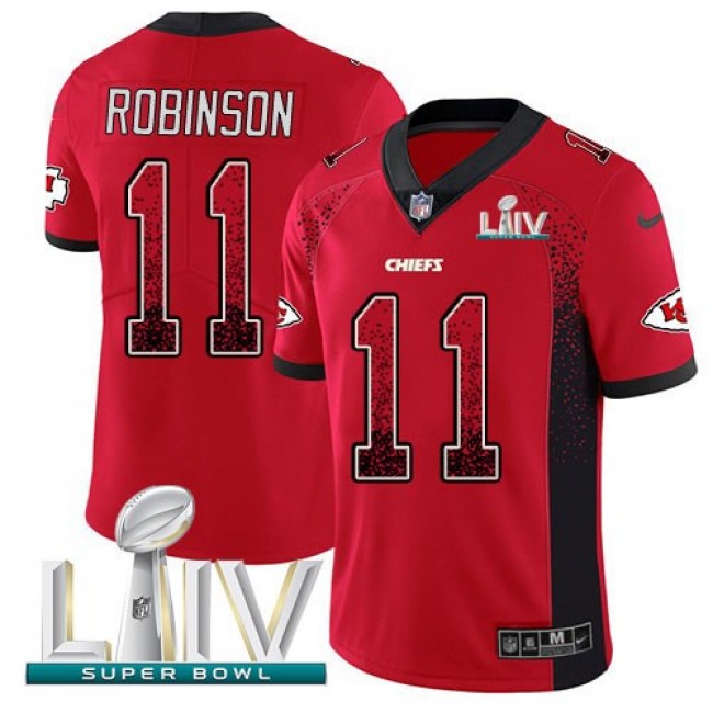 Nike Chiefs #11 Demarcus Robinson Red Super Bowl LIV 2020 Team Color Men's Stitched NFL Limited Rush Drift Fashion Jersey