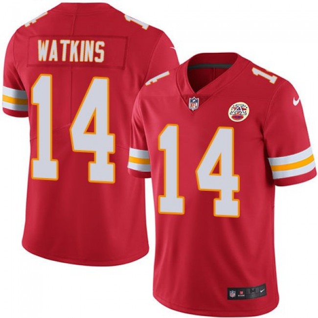 Nike Chiefs #14 Sammy Watkins Red Team Color Men's Stitched NFL Vapor Untouchable Limited Jersey