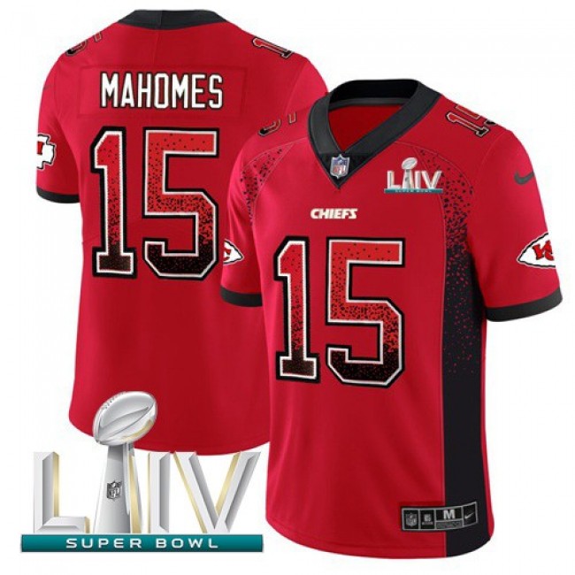 Nike Chiefs #15 Patrick Mahomes Red Super Bowl LIV 2020 Team Color Men's Stitched NFL Limited Rush Drift Fashion Jersey