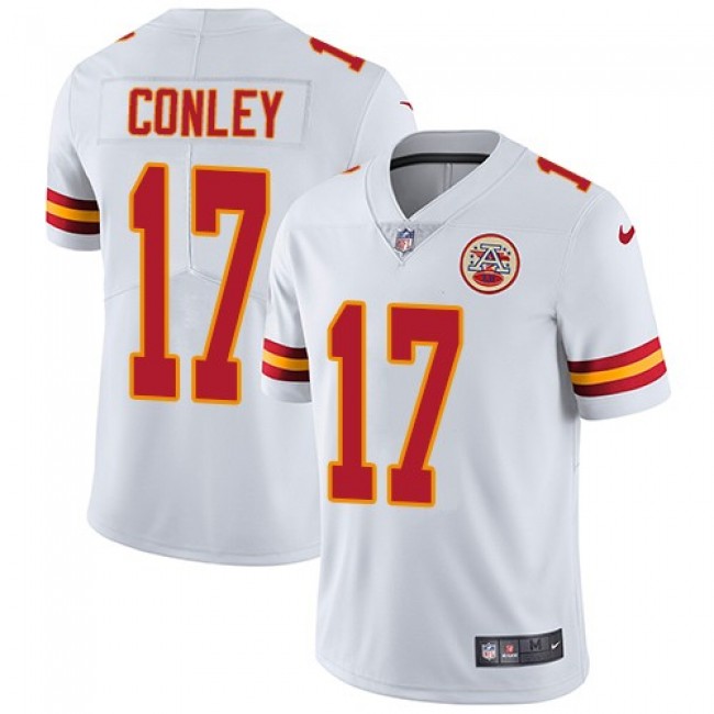 Nike Chiefs #17 Chris Conley White Men's Stitched NFL Vapor Untouchable Limited Jersey