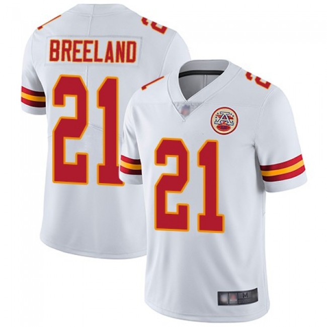 Nike Chiefs #21 Bashaud Breeland White Men's Stitched NFL Vapor Untouchable Limited Jersey