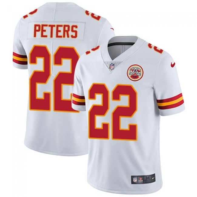 Kansas City Chiefs #22 Marcus Peters White Youth Stitched NFL Vapor Untouchable Limited Jersey