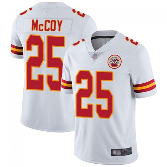 Nike Chiefs #25 LeSean McCoy White Men's Stitched NFL Vapor Untouchable Limited Jersey