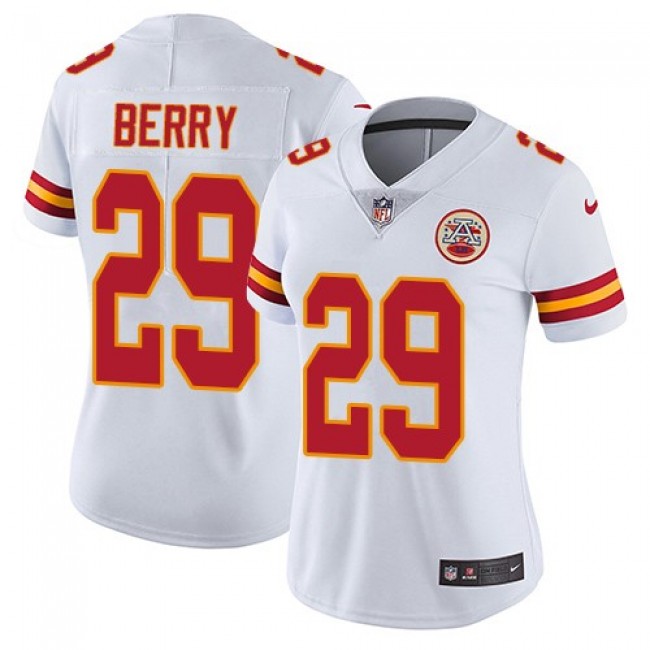 Women's Chiefs #29 Eric Berry White Stitched NFL Vapor Untouchable Limited Jersey