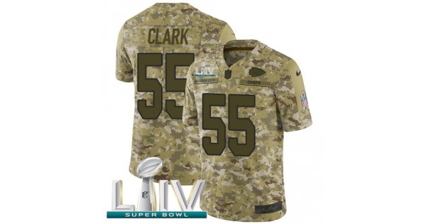 كيمكس Authentic NFL Jersey-Nike Chiefs #55 Frank Clark Camo Super Bowl ... كيمكس