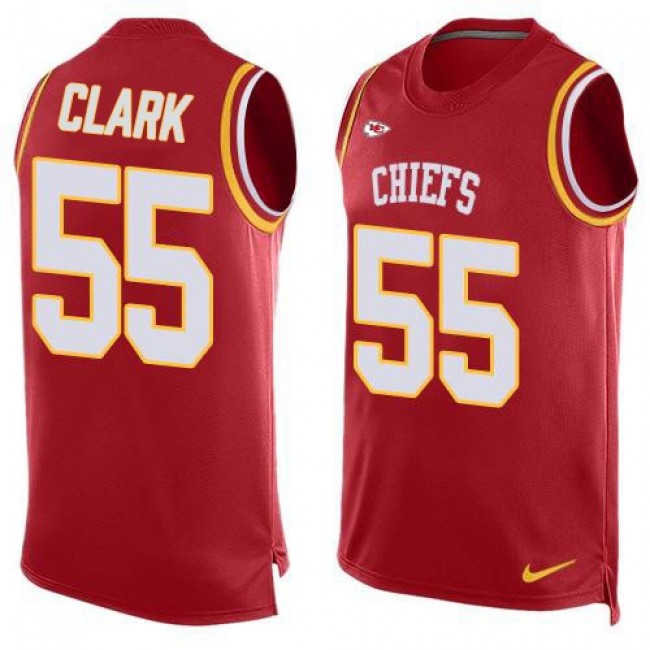 Nike Chiefs #55 Frank Clark Red Team Color Men's Stitched NFL Limited Tank Top Jersey