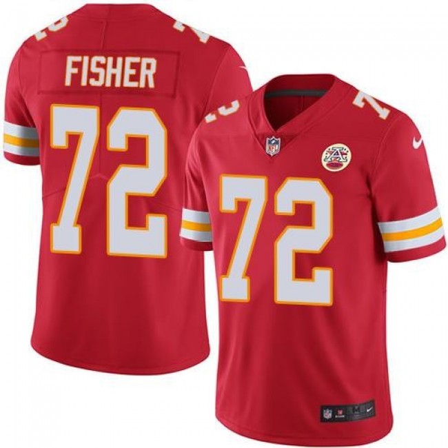 Nike Chiefs #72 Eric Fisher Red Team Color Men's Stitched NFL Vapor Untouchable Limited Jersey