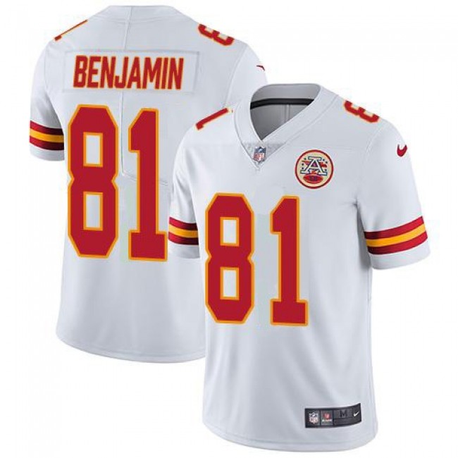Nike Chiefs #81 Kelvin Benjamin White Men's Stitched NFL Vapor Untouchable Limited Jersey
