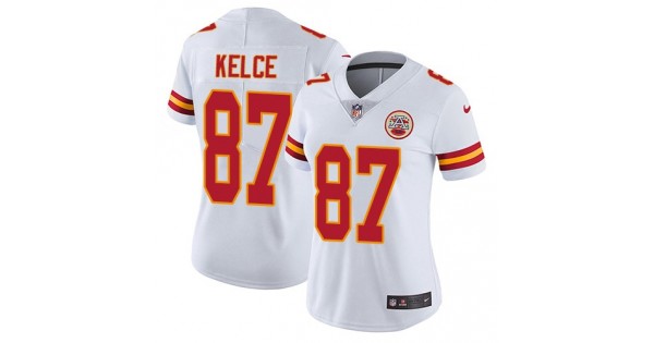 تسجيل الدخول روك ستار Nike Chiefs #87 Travis Kelce White Super Bowl LIV 2020 Women's Stitched NFL 100th Season Vapor Untouchable Limited Jersey متجر ون بيس