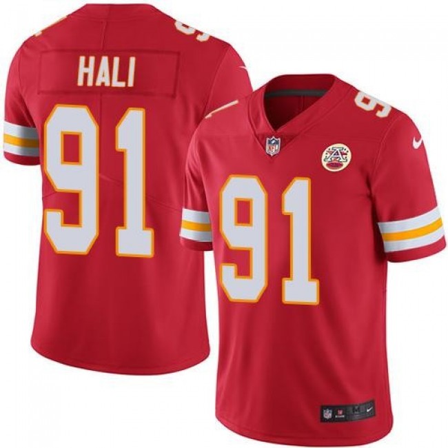 Kansas City Chiefs #91 Tamba Hali Red Team Color Youth Stitched NFL Vapor Untouchable Limited Jersey