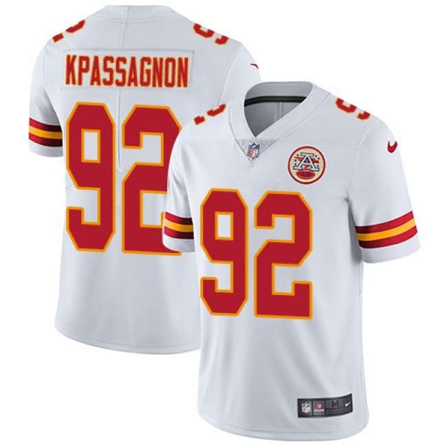 Kansas City Chiefs #92 Tanoh Kpassagnon White Youth Stitched NFL Vapor Untouchable Limited Jersey